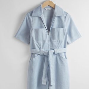 Belted Corduroy Jumpsuit